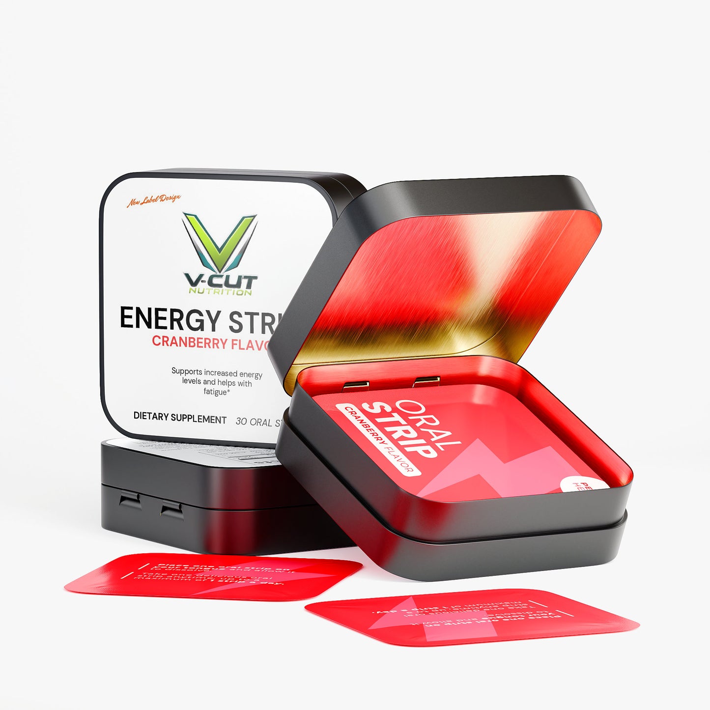 Energy Strips- Cranberry Flavor