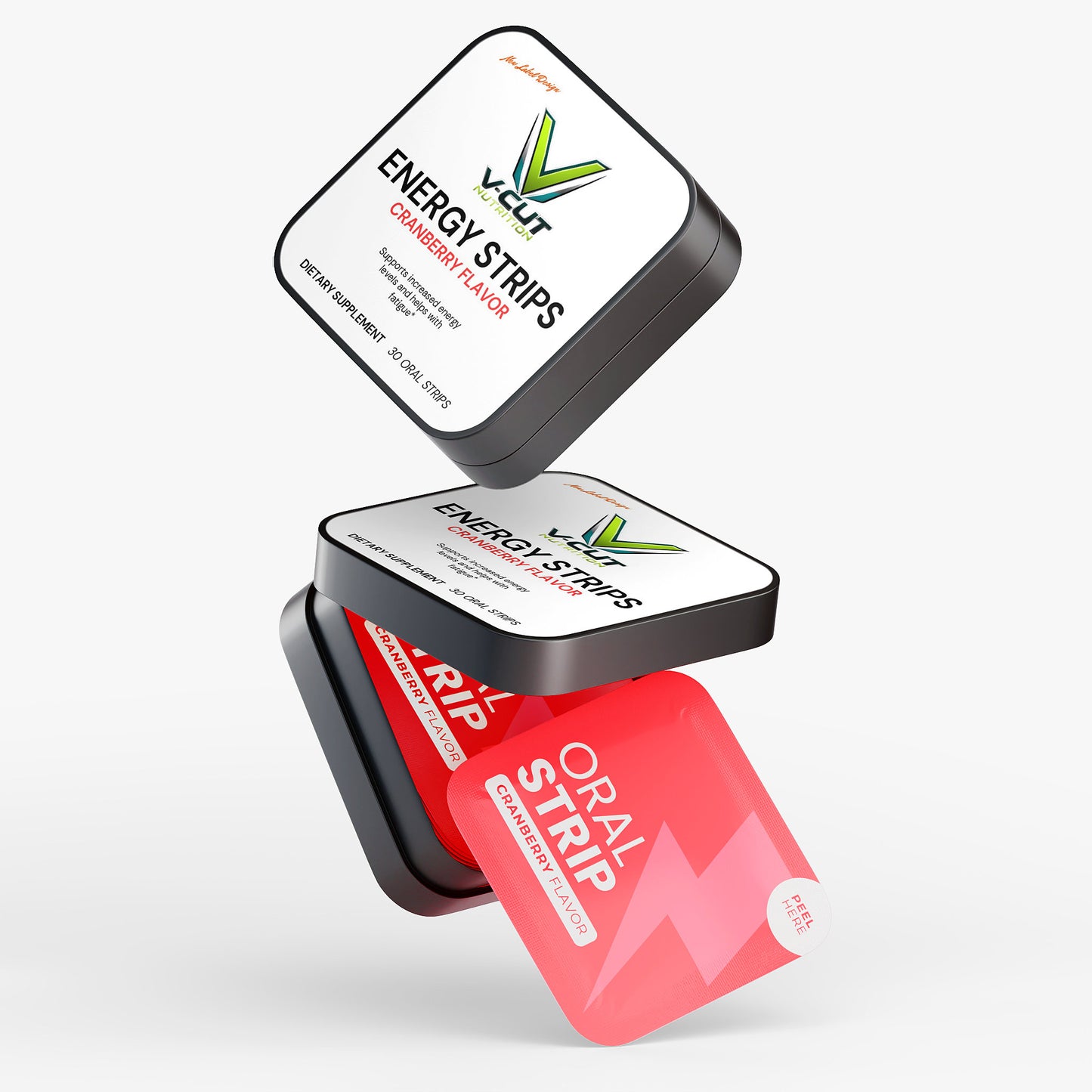 Energy Strips- Cranberry Flavor