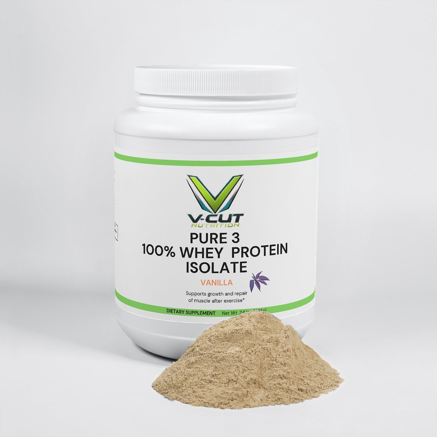 Pure 3 100% Whey Protein Isolate (Vanilla)