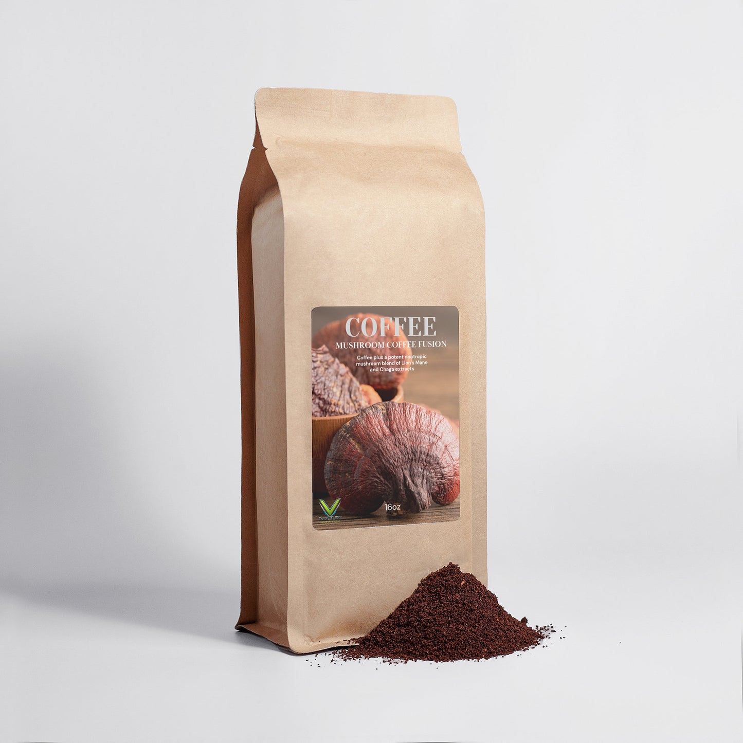 Mushroom Coffee Fusion - Lion’s Mane & Chaga 16oz