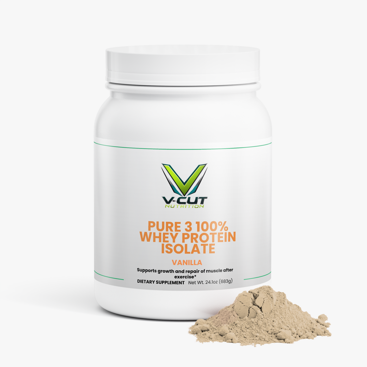 Pure 3 100% Whey Protein Isolate (Vanilla)
