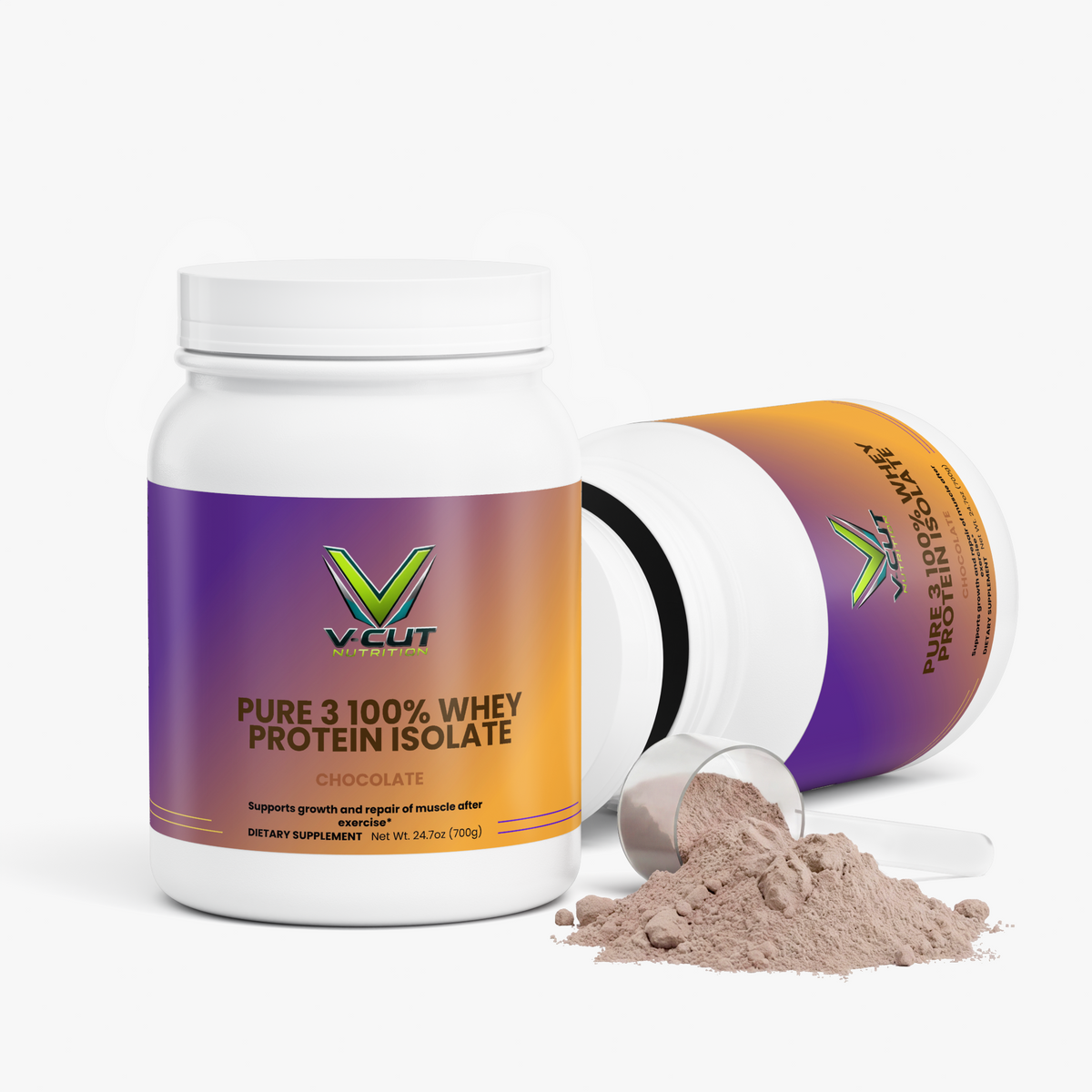 Pure 3 100% Whey Protein Isolate (Chocolate)