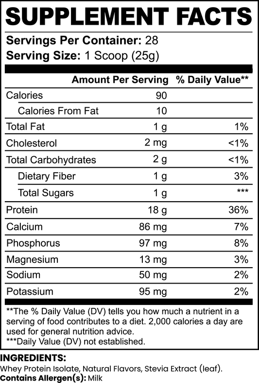 Pure 3 100% Whey Protein Isolate (Chocolate) "El Matador" Series